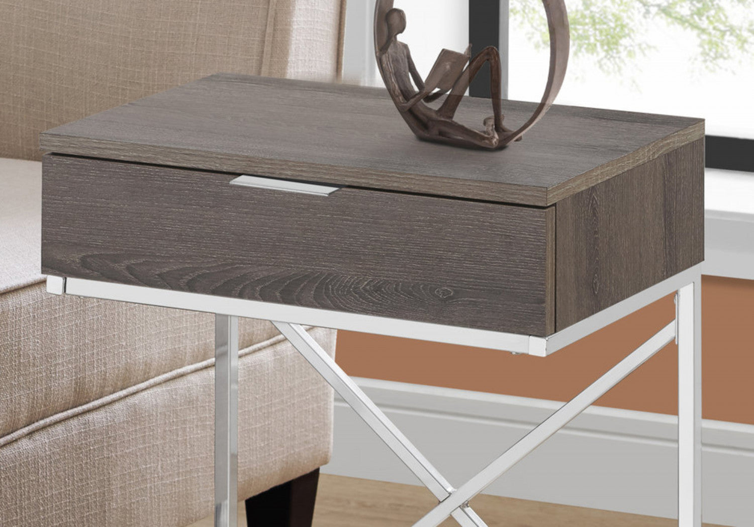 Sienna Side Table - Taupe