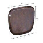 Dovren Leather Cushion Seat - Vintage Brown