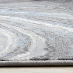 Functional Modern Area Rug - 5' X 8' - Blue/Grey