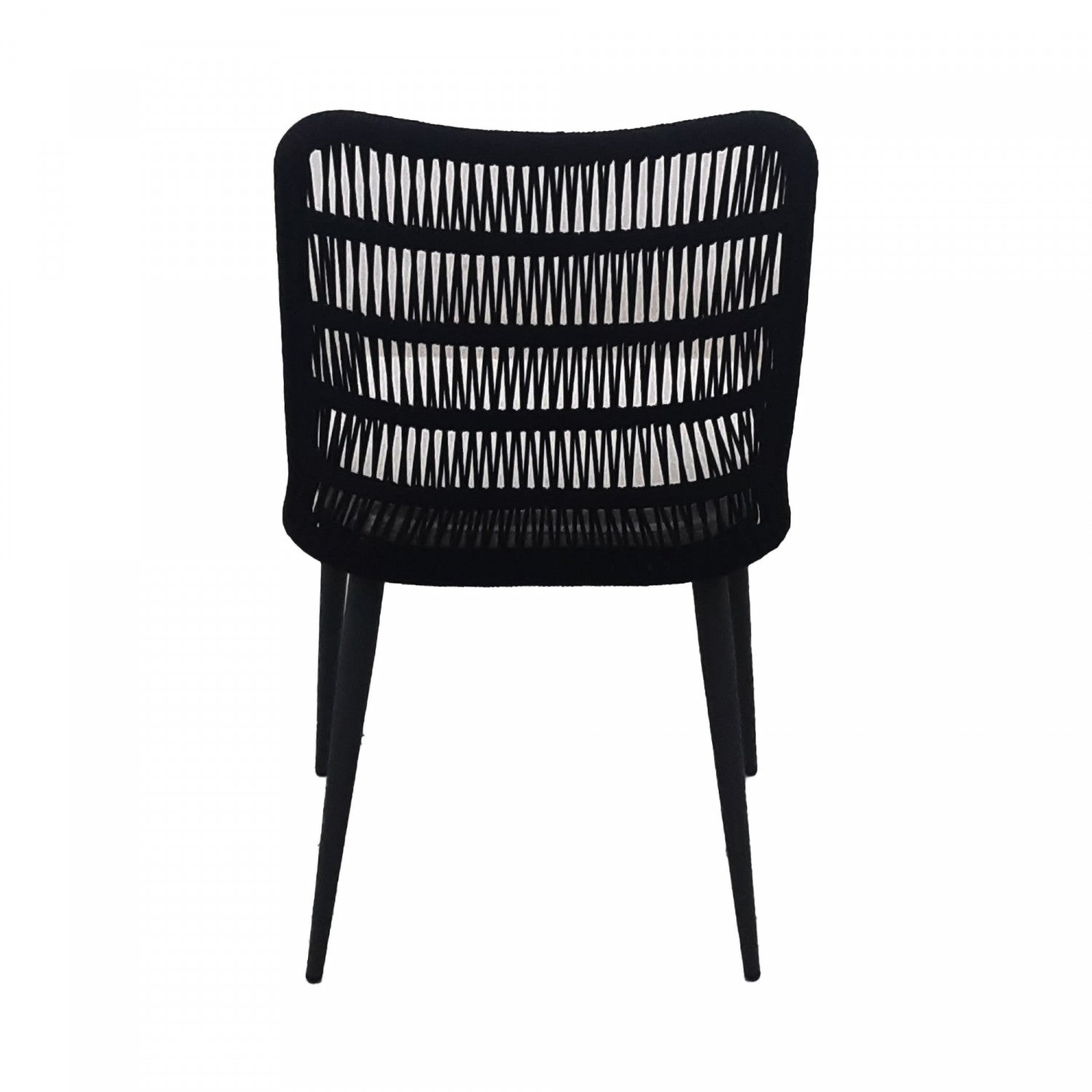 Rousseau Outdoor Dining Chair - Black/Ivory