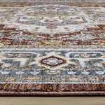 Macie Traditional Area Rug - Red Cream - 5' X 8'