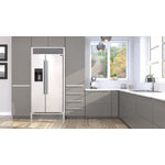 Forno Salerno 40" Stainless Steel Built-In Side-by-Side Refrigerator With Ice & Water Dispenser (20 Cu. Ft.) - FFRBI1844-40MG