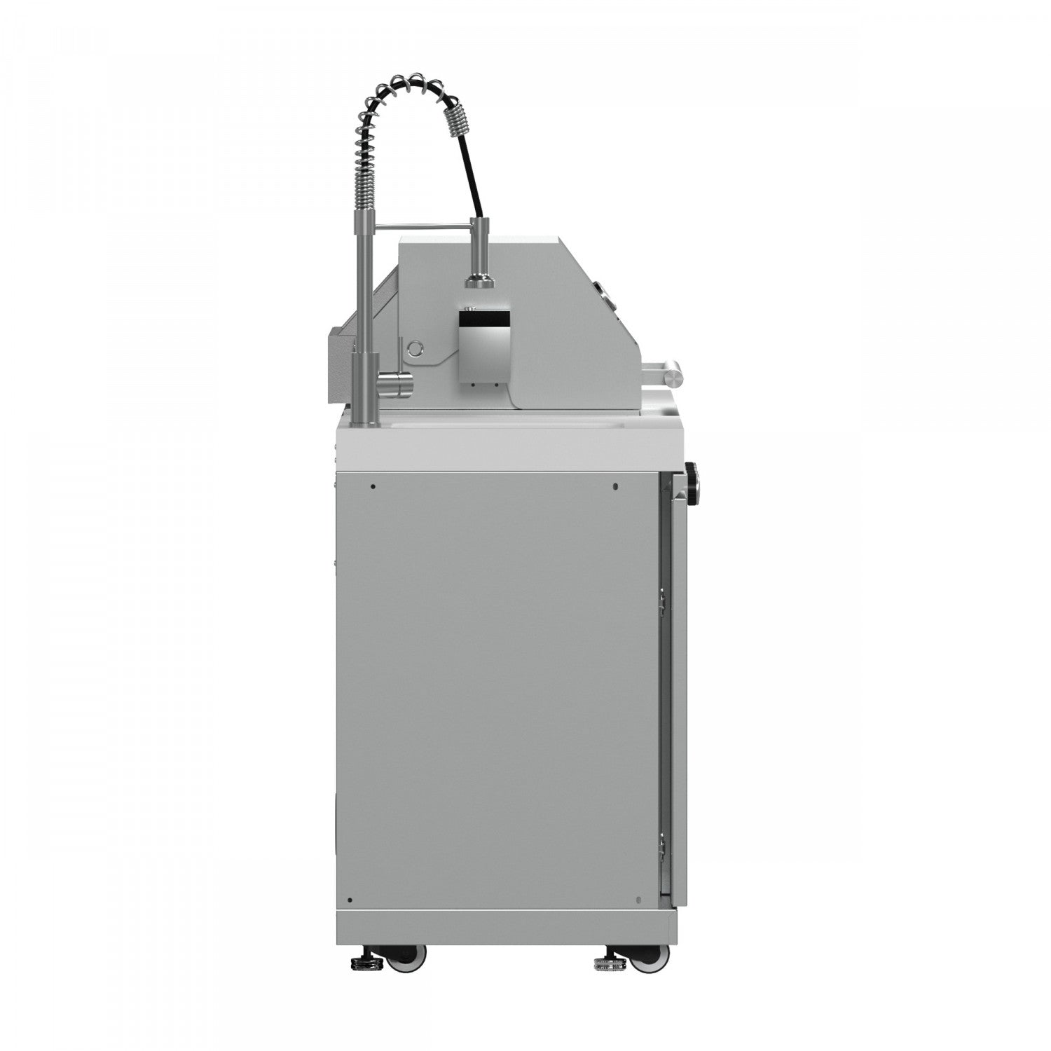 Forno Bulnes White Countertop Outdoor Kitchen with 30" 60,000 BTU BBQ and Beverage Centre - FODKT2506WHT