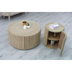 Humbach Side Table - White Washed Natural
