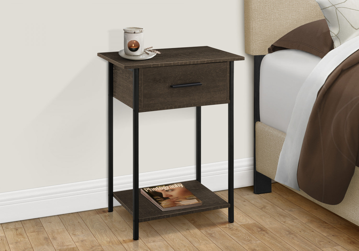 Miko Side Table - Dark Oak