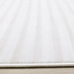 Machine Washable Modern Stripes Area Rug - Cream Beige - 8' X 11'