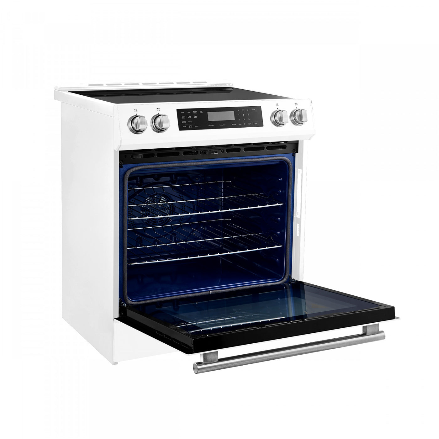Forno Donatello White Slide-in Induction Range With True Convection (5.0 Cu. Ft.) - FFSIN0905-30WHT