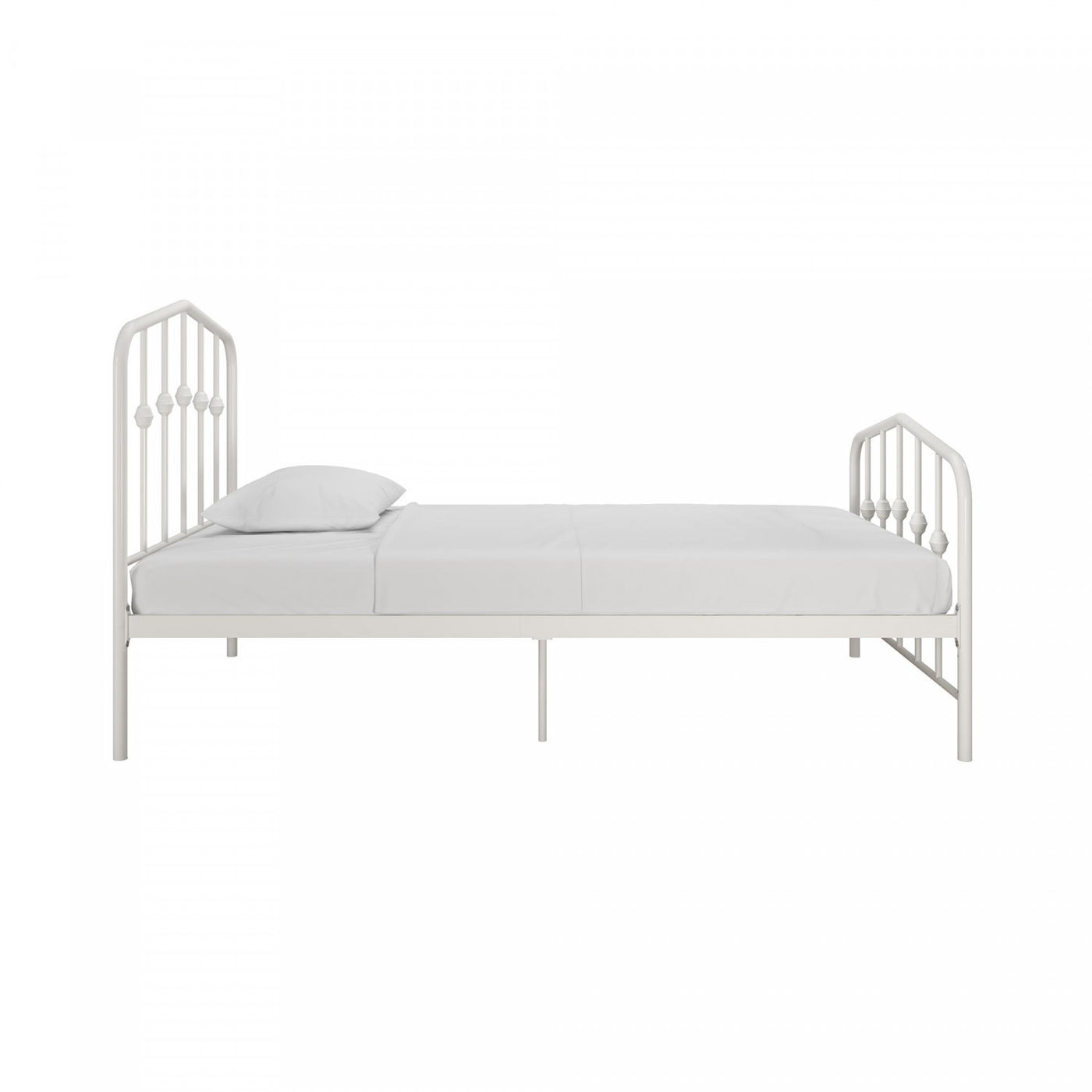Novogratz Bushwick Metal Platform Twin Bed - Off White