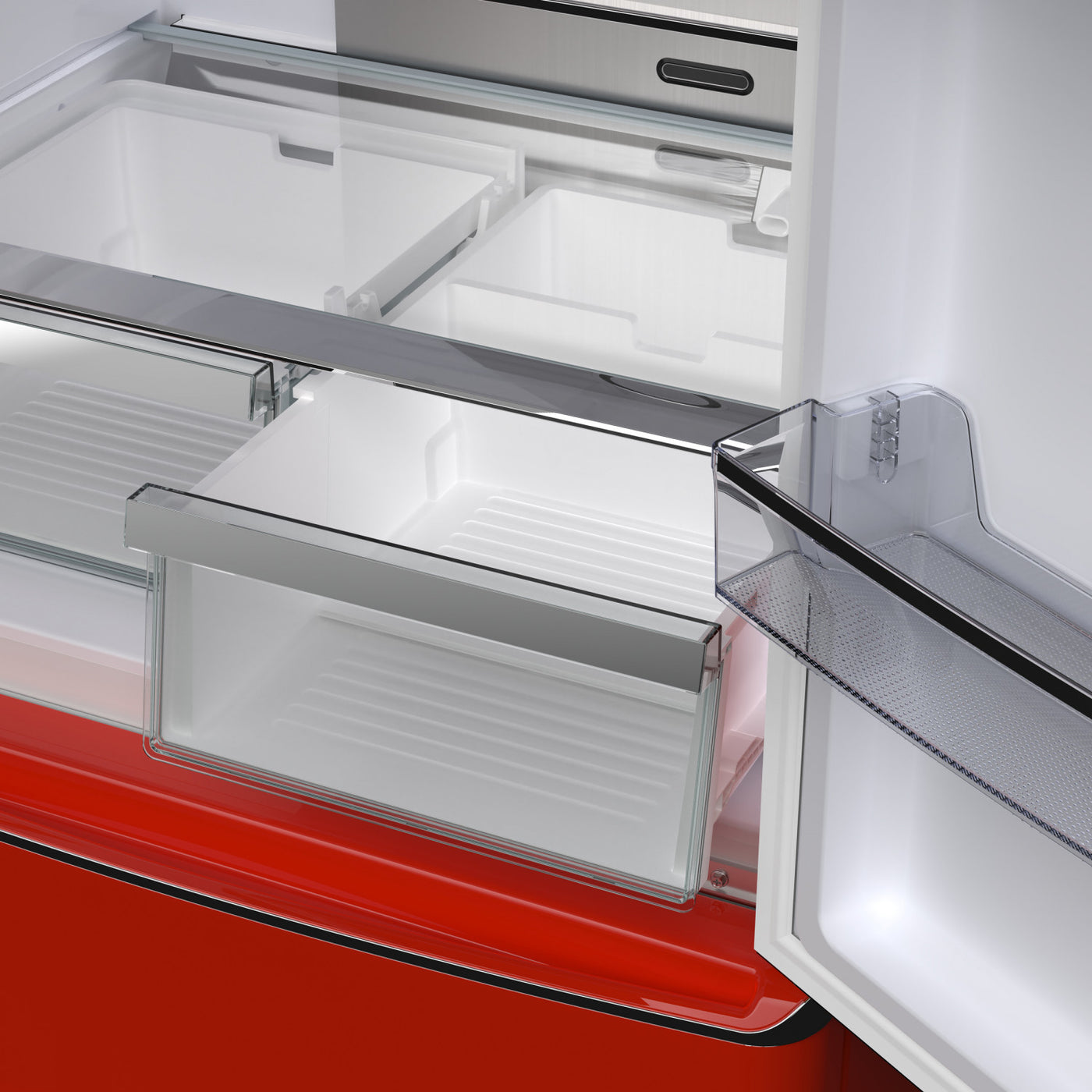 Forno Luigi Red French Door Refrigerator (18 Cu. Ft.) - FFFFD1791-33RED