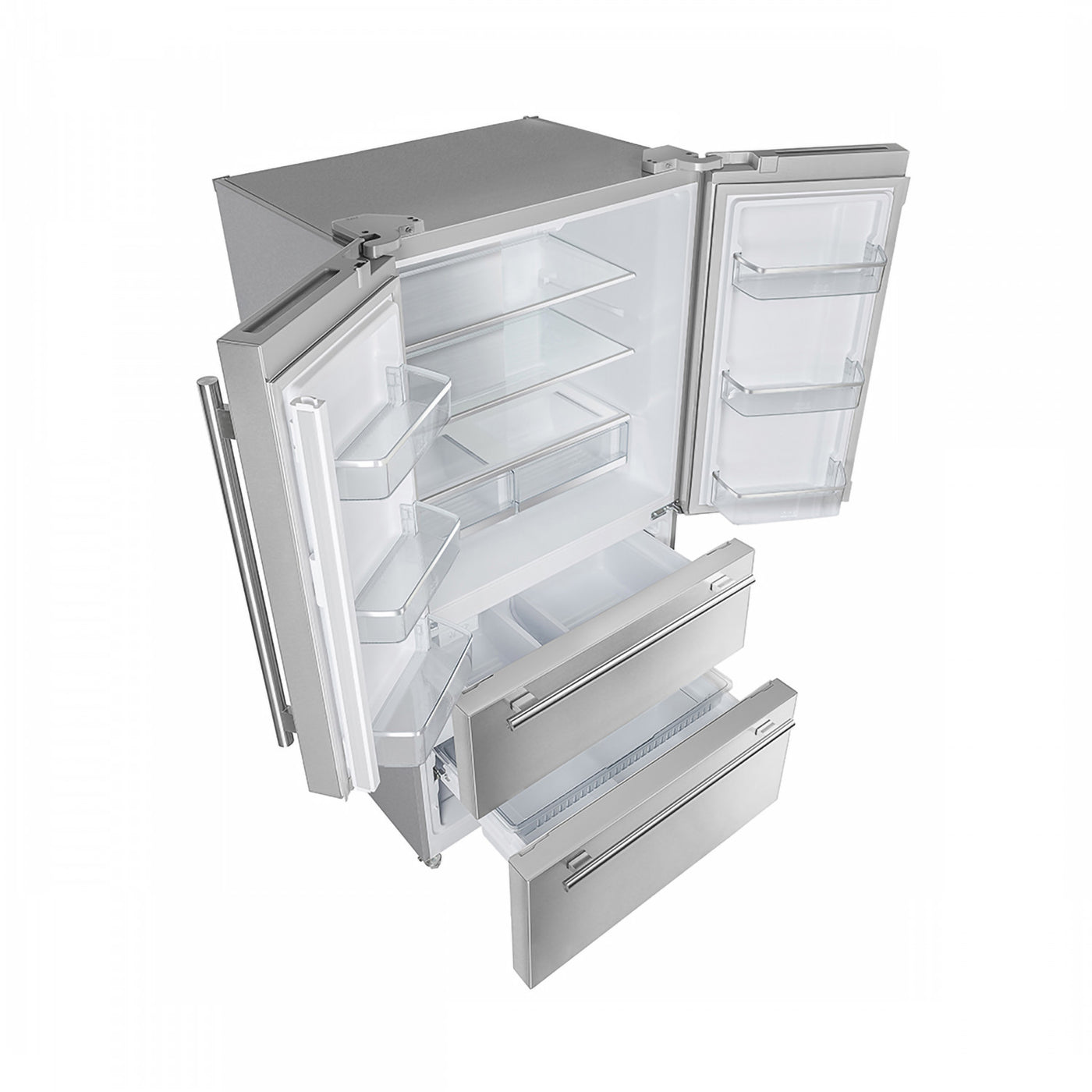 Forno Moena Stainless Steel Counter-Depth French Door Refrigerator (19.2 Cu. Ft.) - FFRBI1820-36SB