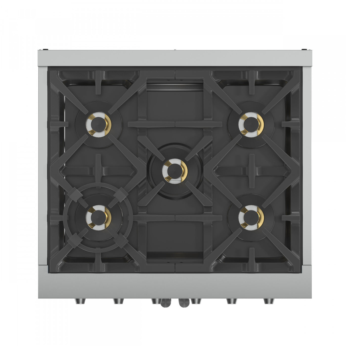 Forno Capriasca 30" Stainless Steel French Door Freestanding Gas Range with Air Fry (4.32 Cu. Ft.) - FFSGS6460-30