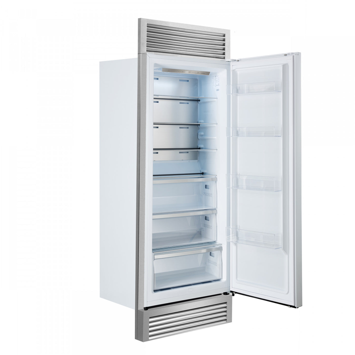 Forno Maderno 28" White Built-in Convertible Refrigerator/Freezer with Right Swing Door (13.6 Cu. Ft.) - FFFFD1722-32RSG-WHT