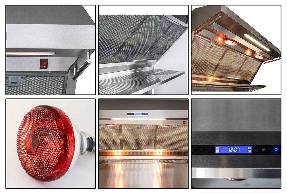 Forno Savona Stainless Steel 48" 1200 CFM Wall Mounted Range Hood - FRHWM5029-48HB