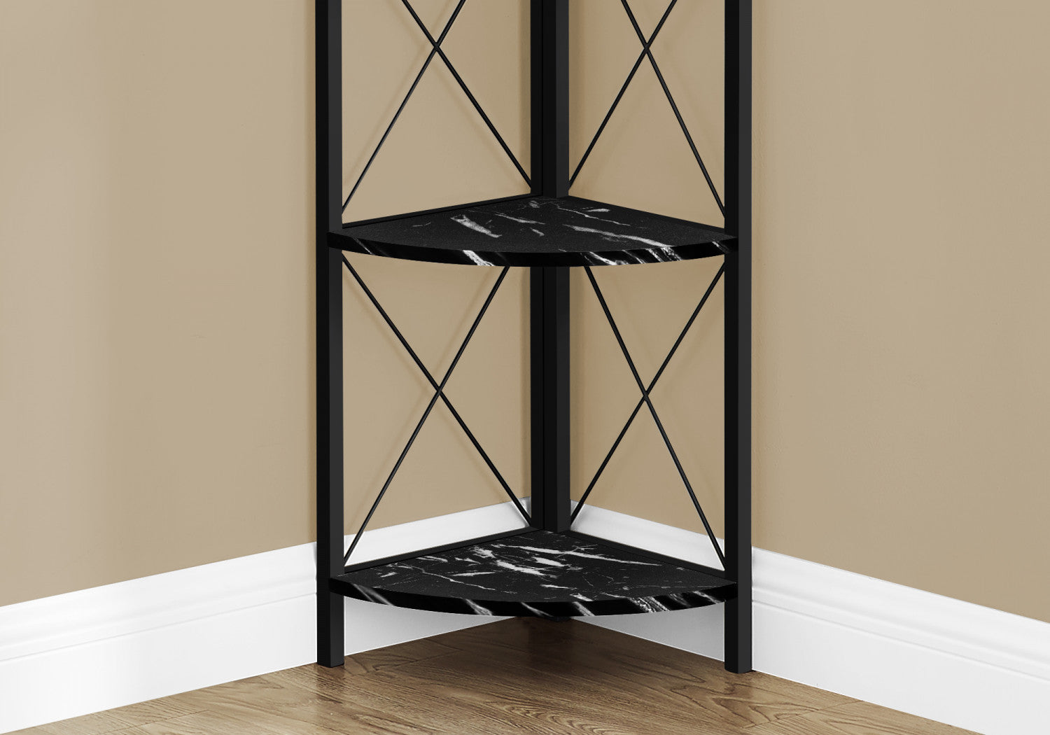 Zeva Bookcase - Marble Black
