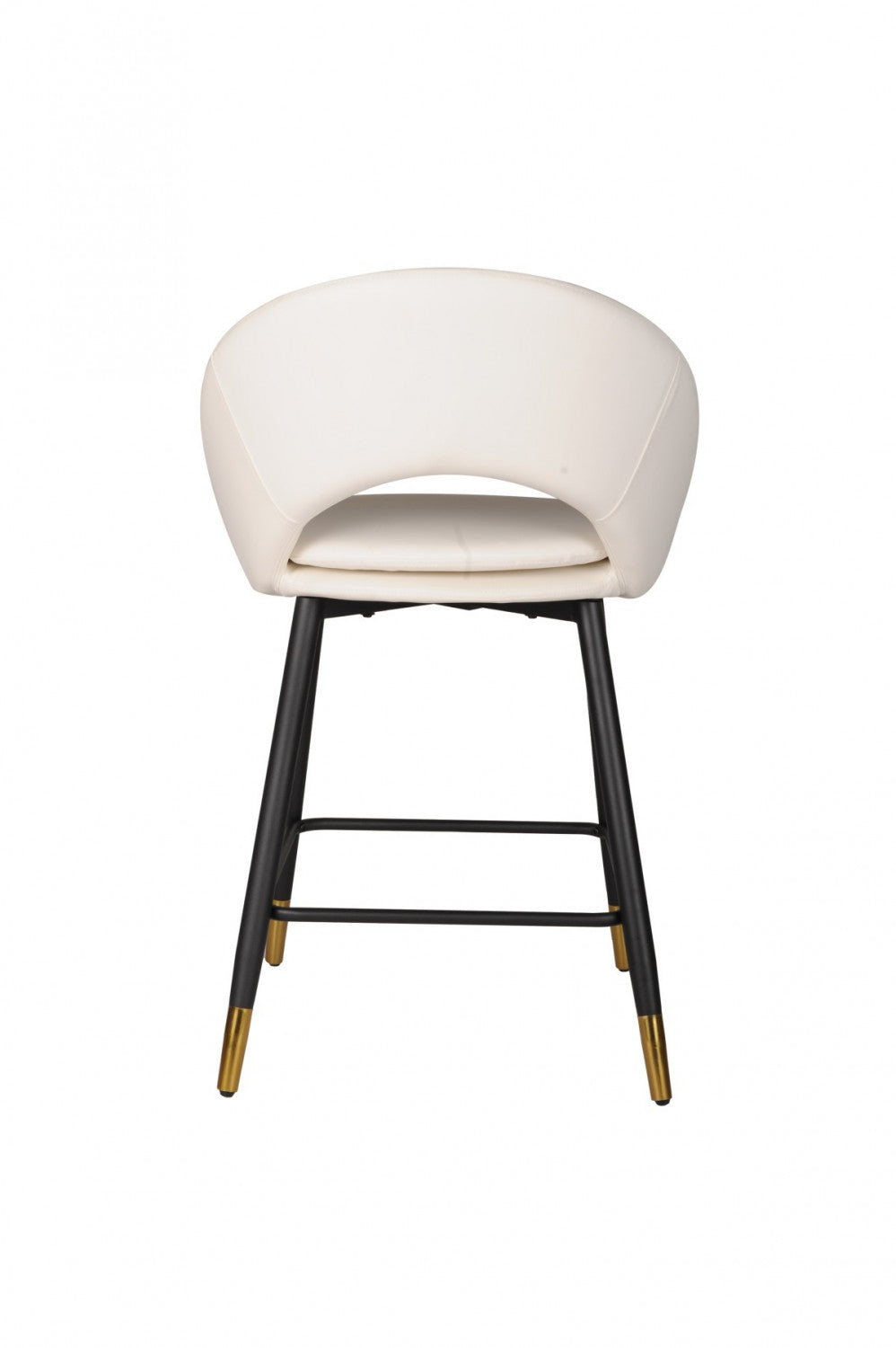 Mila Counter Stool - White/Black - Set of Two