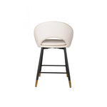 Mila Counter Stool - White/Black - Set of Two