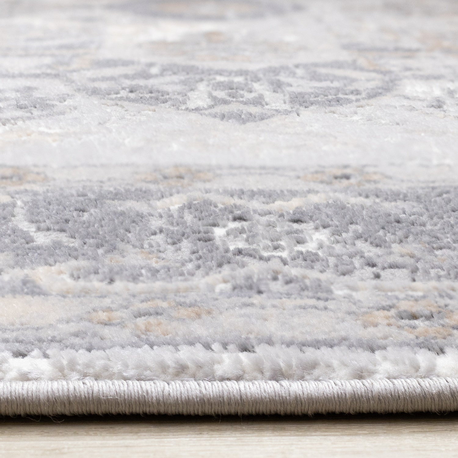 Elegant Traditional Area Rug - Grey Brown - 7' X 10'