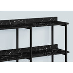 Orla Sofa Table - Marble Black