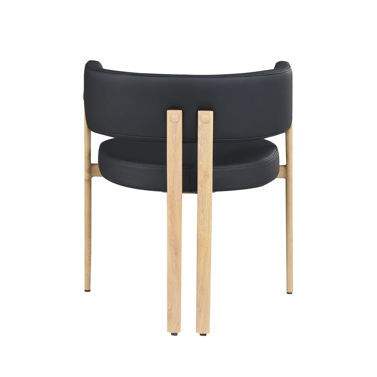 Rhett Dining Chair - Black/Oak - Set of Two