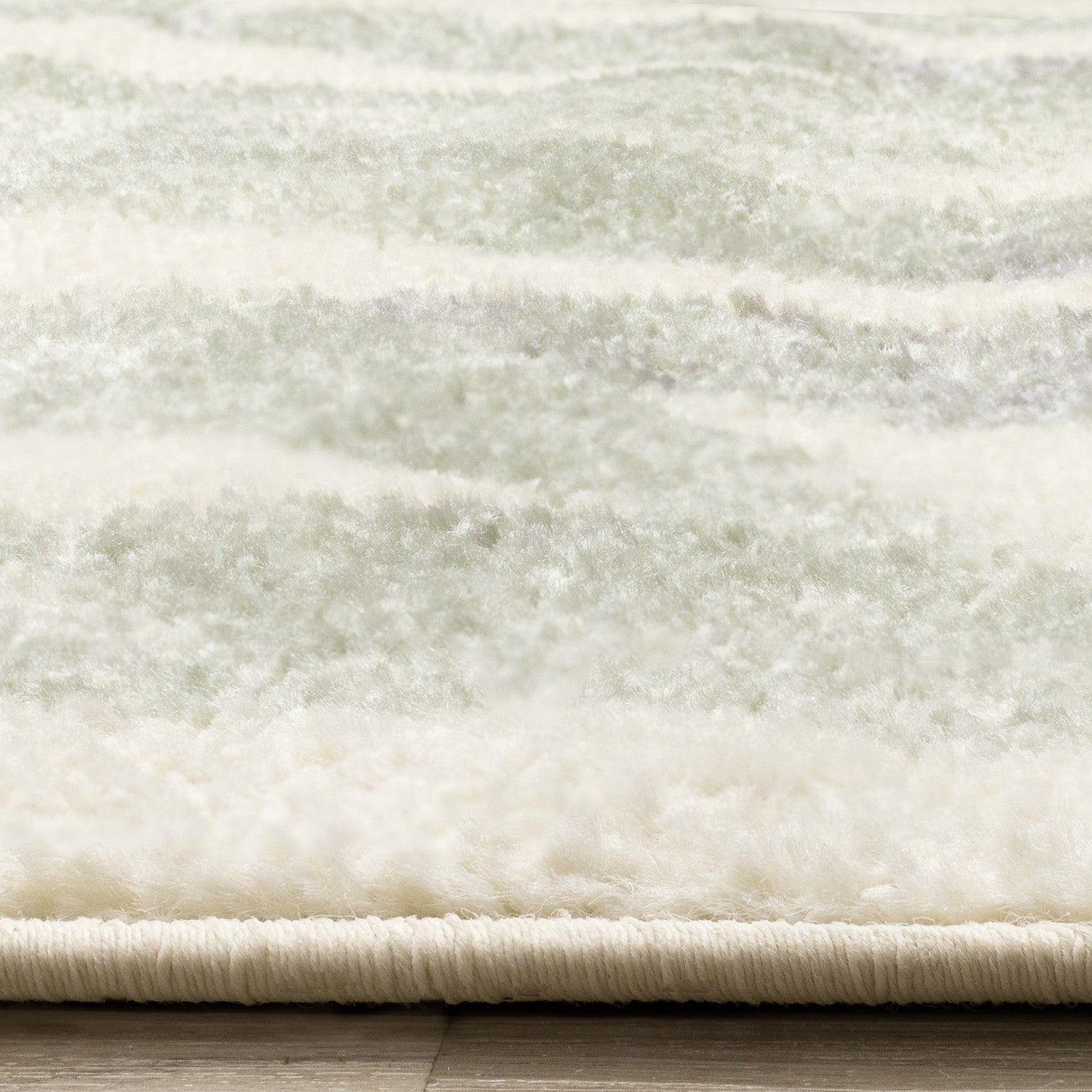 Elise Contemporary Botanical Area Rug - Cream Green - 5' X 8'