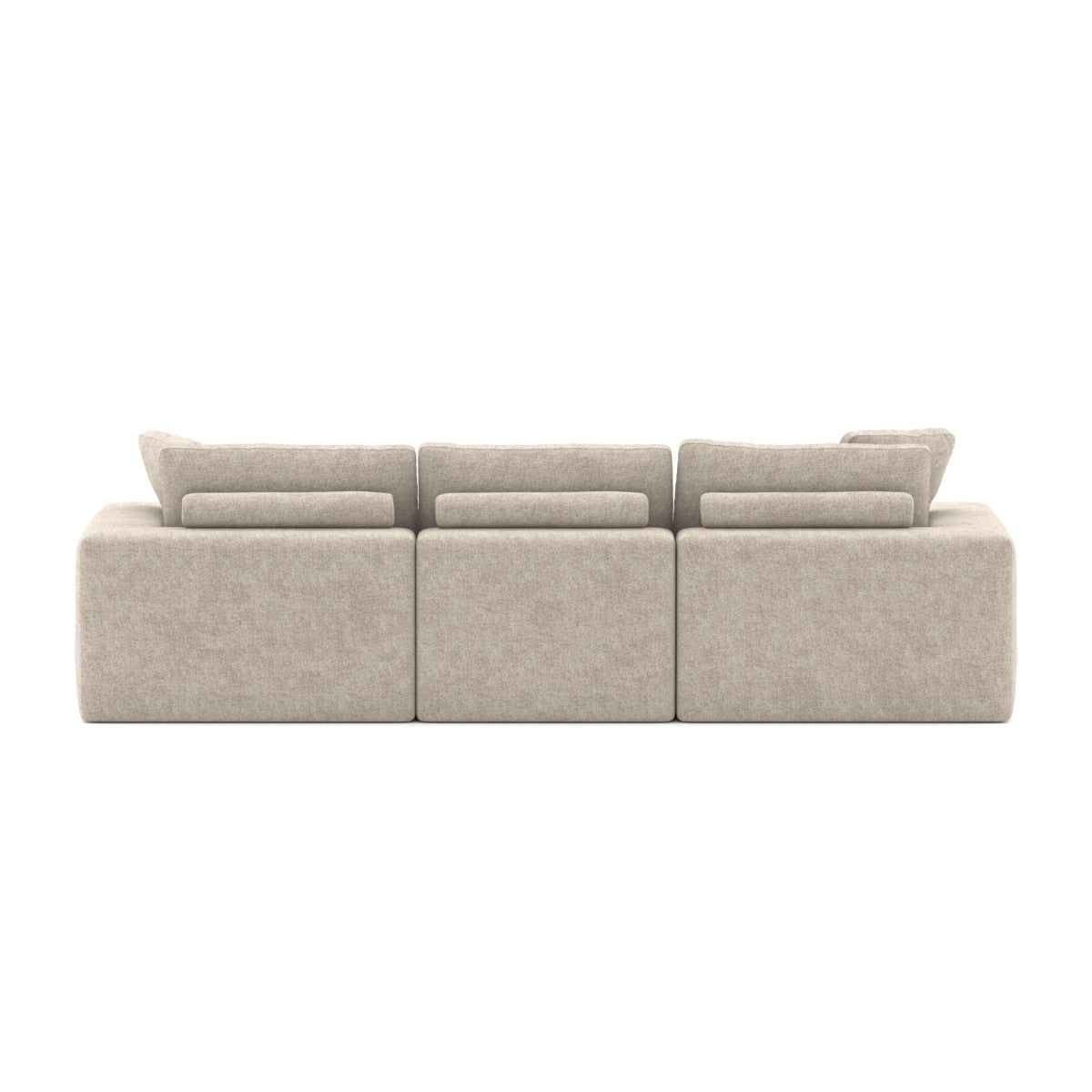 Jade All Foam Sectional - Beige