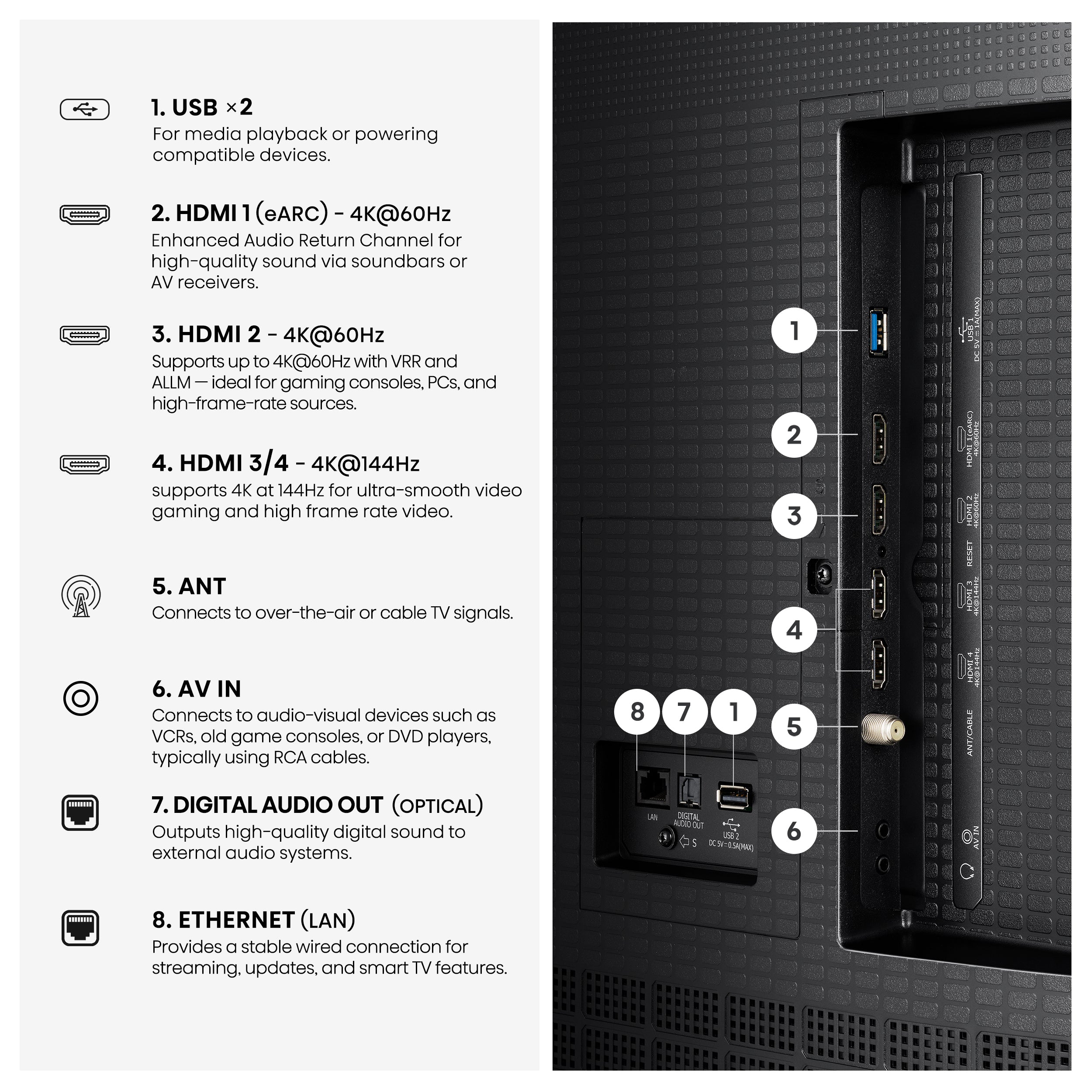 Hisense 100" QLED Mini-LED AI TV 144Hz - Fire TV - 100QD8SF--