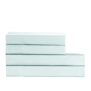 Cotton House 600 Thread Count 100% Egyptian Cotton King Sheet Set - Ice Flow Blue