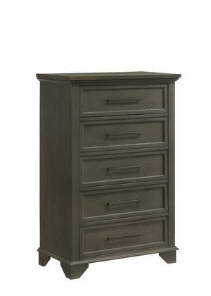Abigail 5-Drawer Chest - Grey