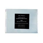 Cotton House 100% Cotton Queen Sheet Set - 300 Thread Count Light Blue
