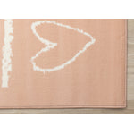 Kids Playing Board Area Rug - Pink Cream - 5' X 8'