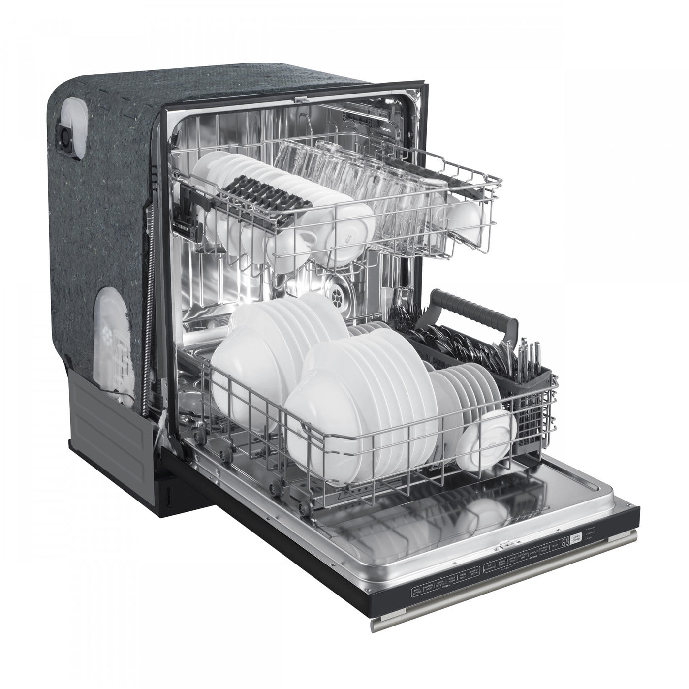 Forno Pozzo Black Built-in Top Control Dishwasher (49 dBa) - FDWBI8067-24BLK