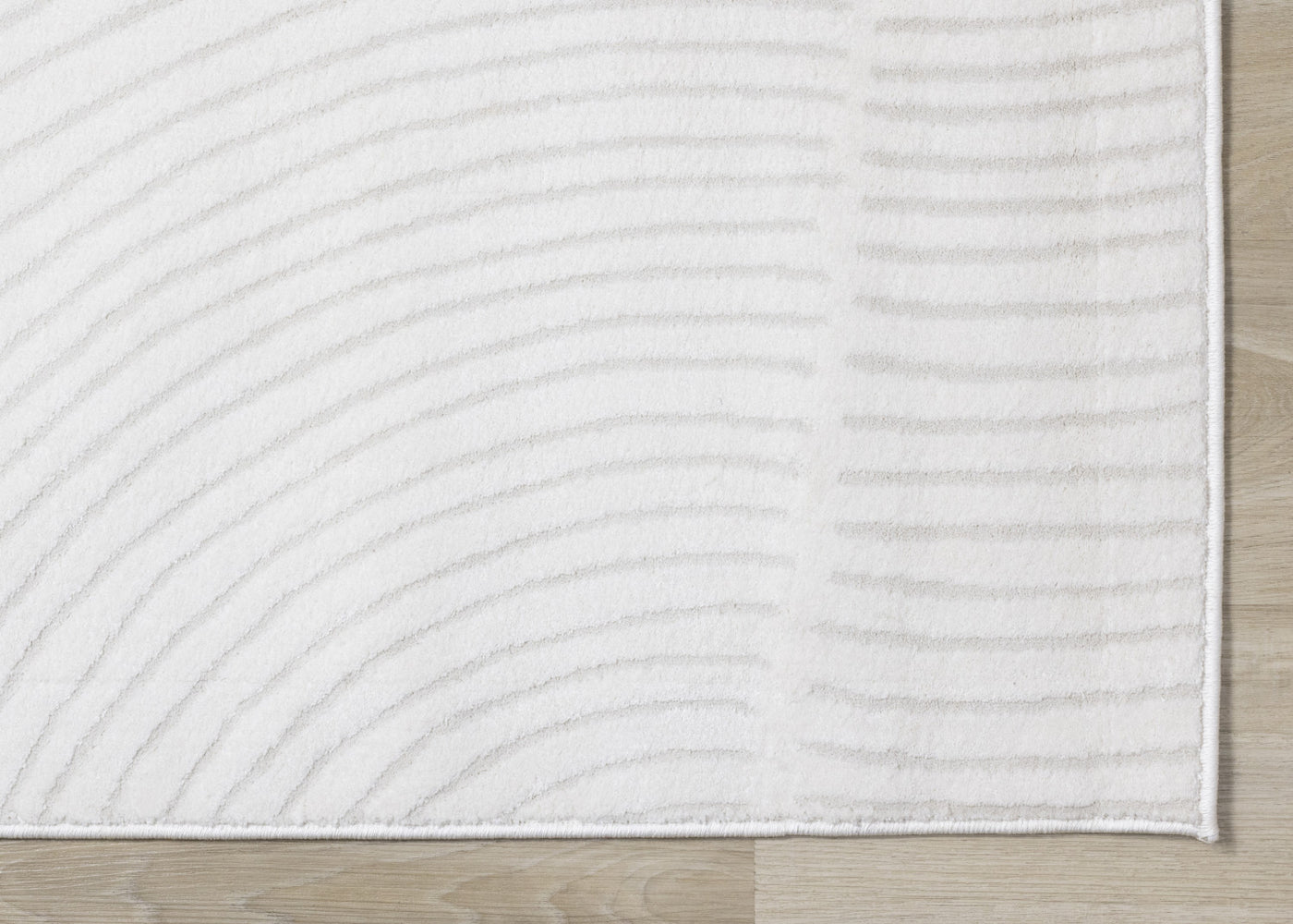 Hillary Modern Swirls Area Rug - Cream - 7' X 10'