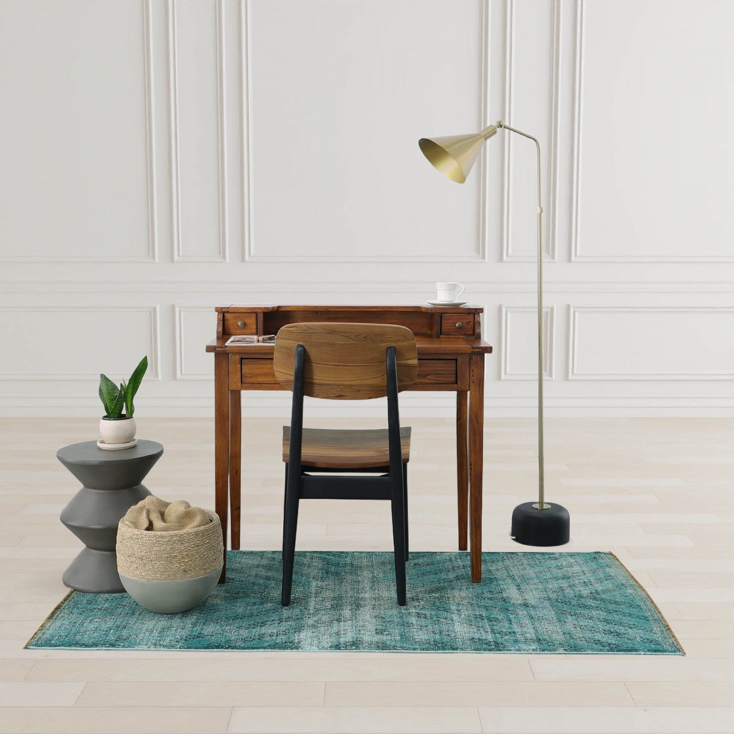 Gavrin Inverted Side Table - Dark Grey
