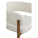 Rhett Dining Chair - Cream/Walnut - Set of Two