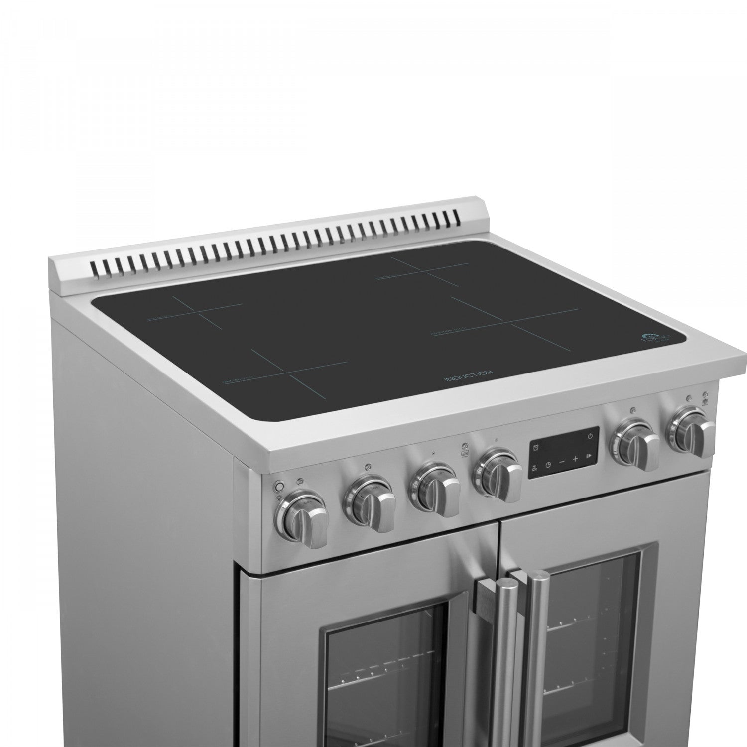 Forno Torino Stainless Steel 30" True Convection Induction Range with Air Fry and Air Sous Vide (4.32 Cu. Ft.) - FFSIN0950-30