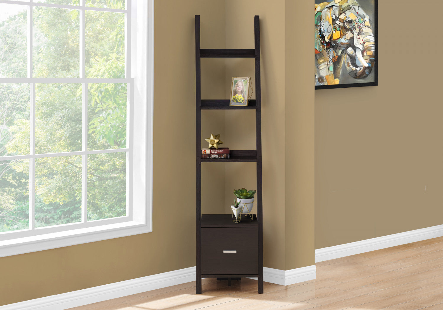 Saro Bookcase - Espresso