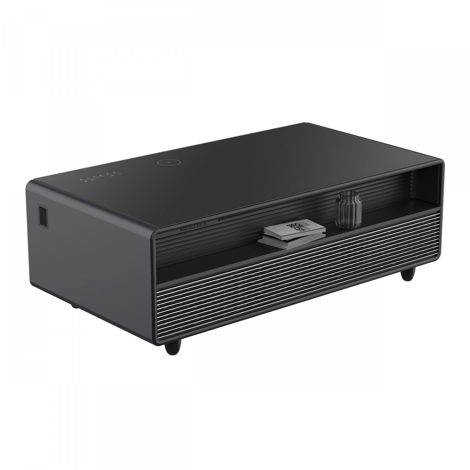Forno Tavolo Smart Coffee Table With Dual Refrigerator Drawers - Black - FCTFR7006-51BLK
