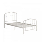 Novogratz Bushwick Metal Platform Twin Bed - Off White