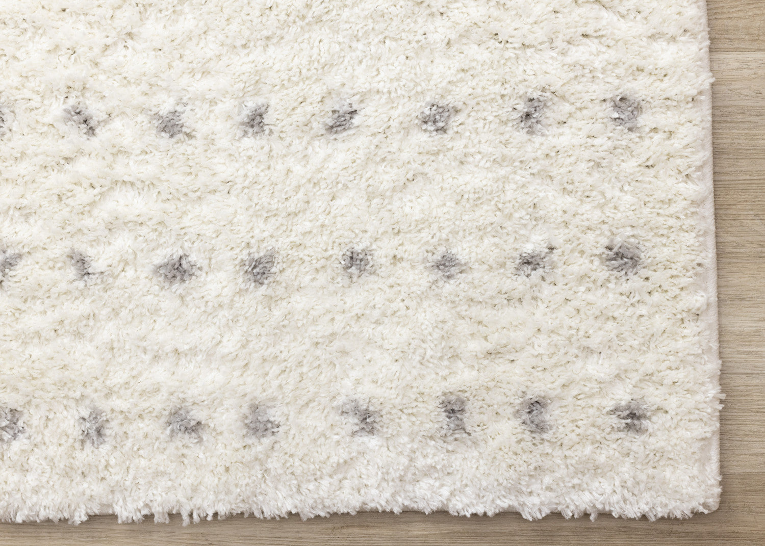 Palmer Casual Contemporary Speckled Area Rug - White Grey - 8' X 11'