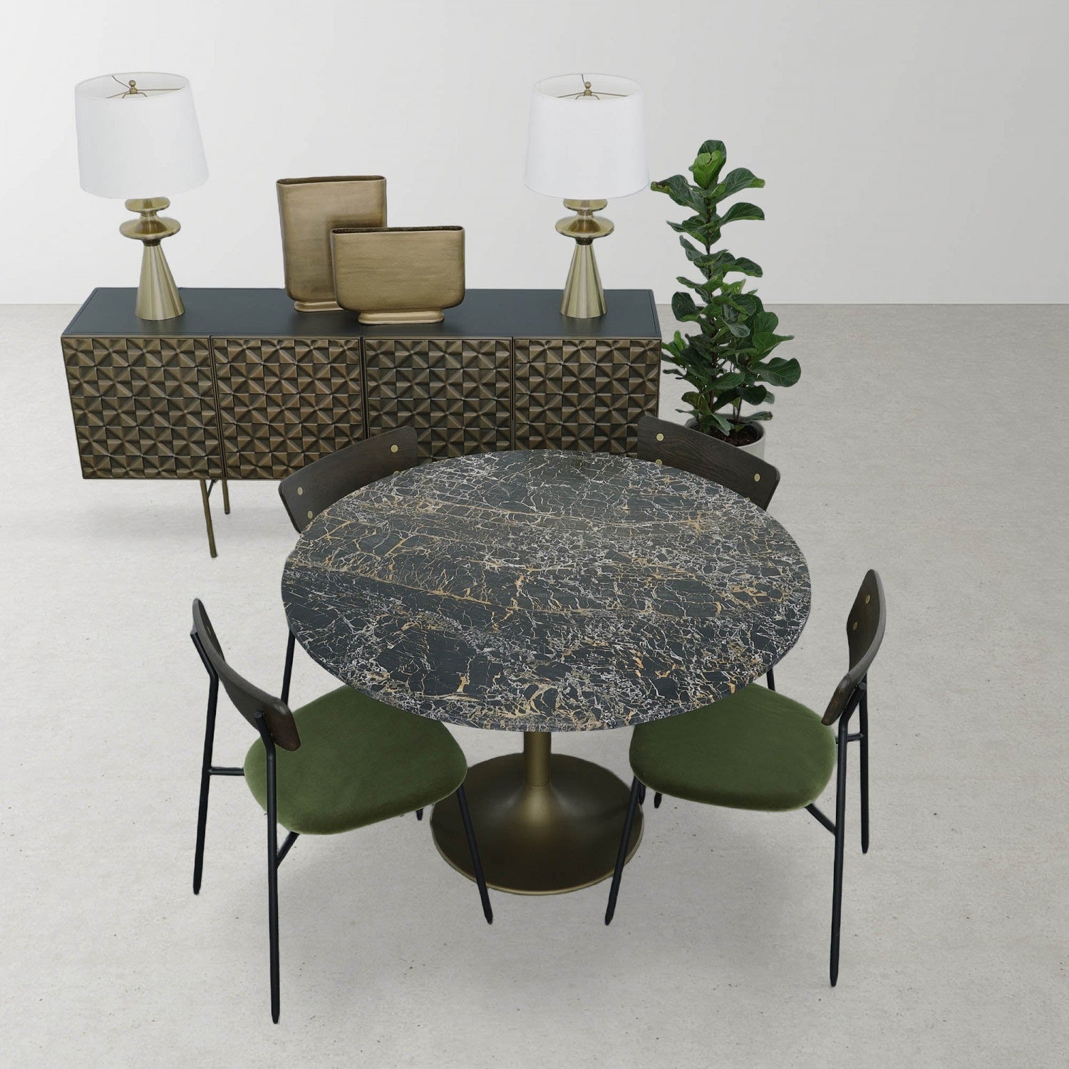 Viora Table Lamp - Gold