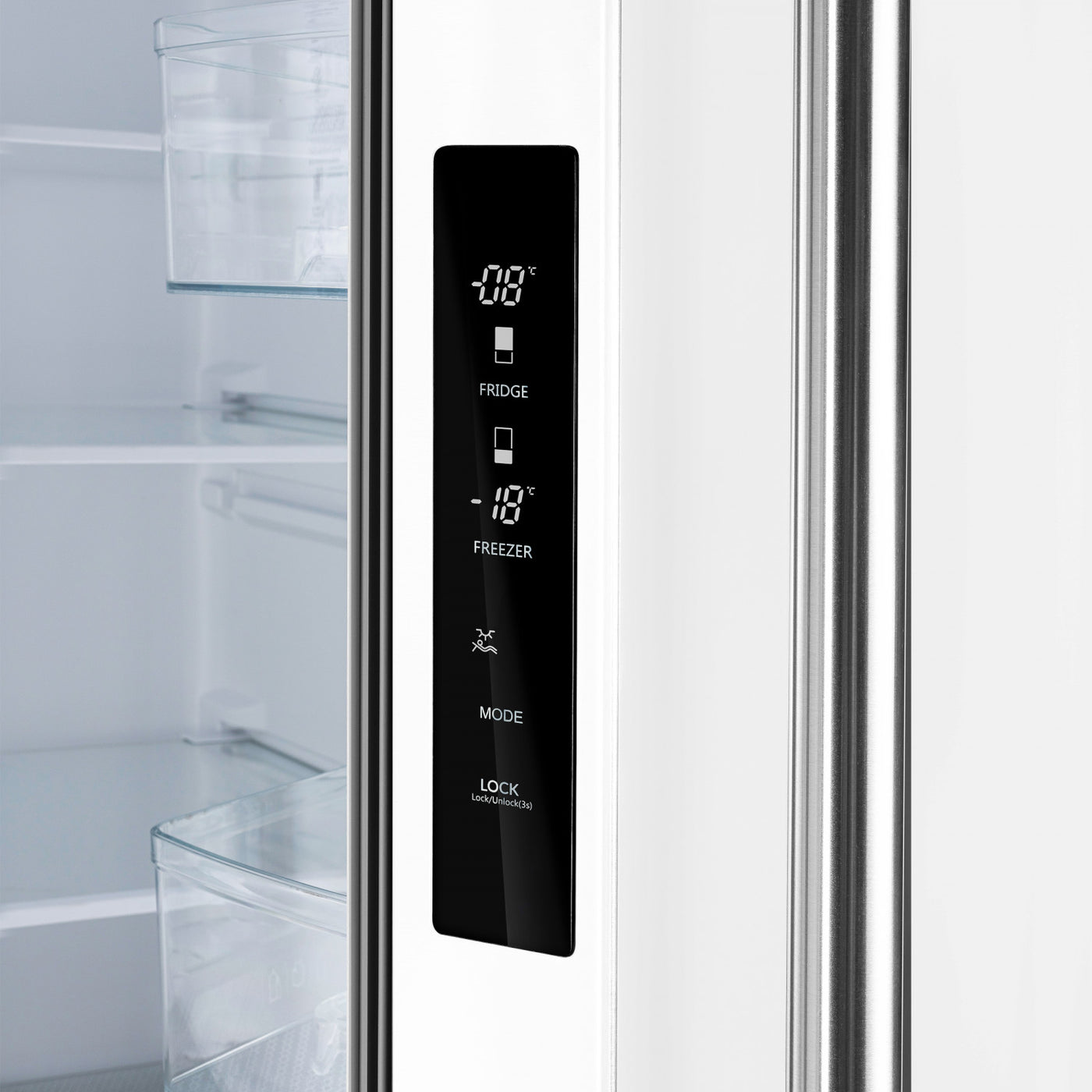 Forno Gallipoli White French Door Refrigerator with Ice Maker (17.5 Cu. Ft.) - FFFFD1974-31WHT
