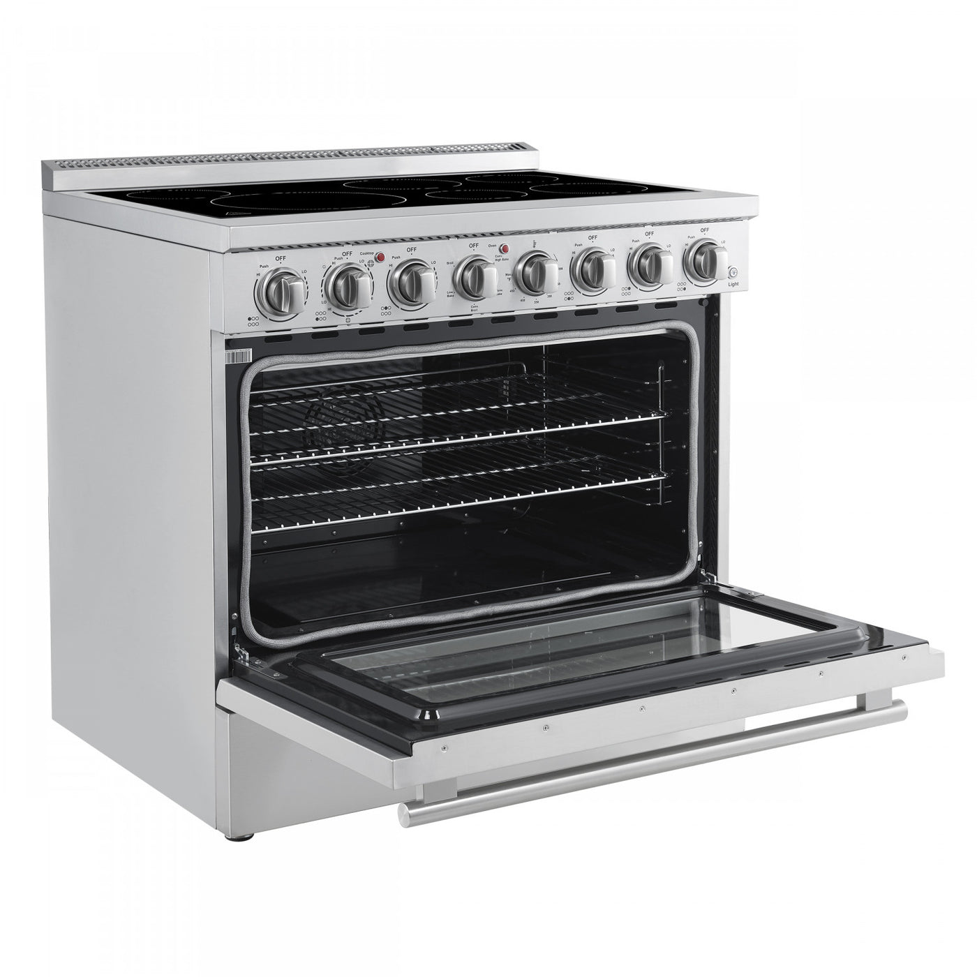Forno Paolo 36" Stainless Steel Freestanding Electric Range With True Convection (5.44 Cu. Ft.) - FFSEL6011-36