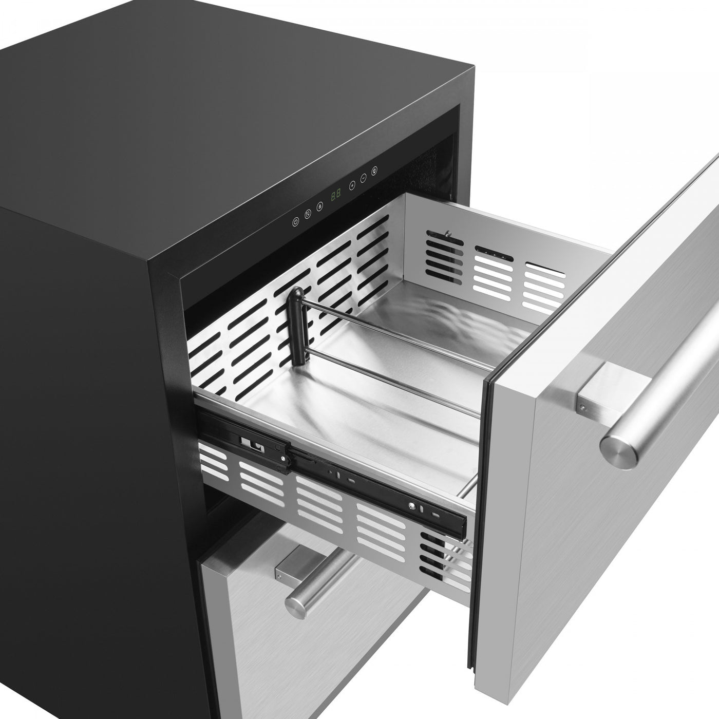 Forno Cosenza Stainless Steel 24" Built-in Undercounter Indoor/Outdoor Drawer Freezer with Ice Maker (4.69 Cu. Ft.) - FDRBI1838-24S