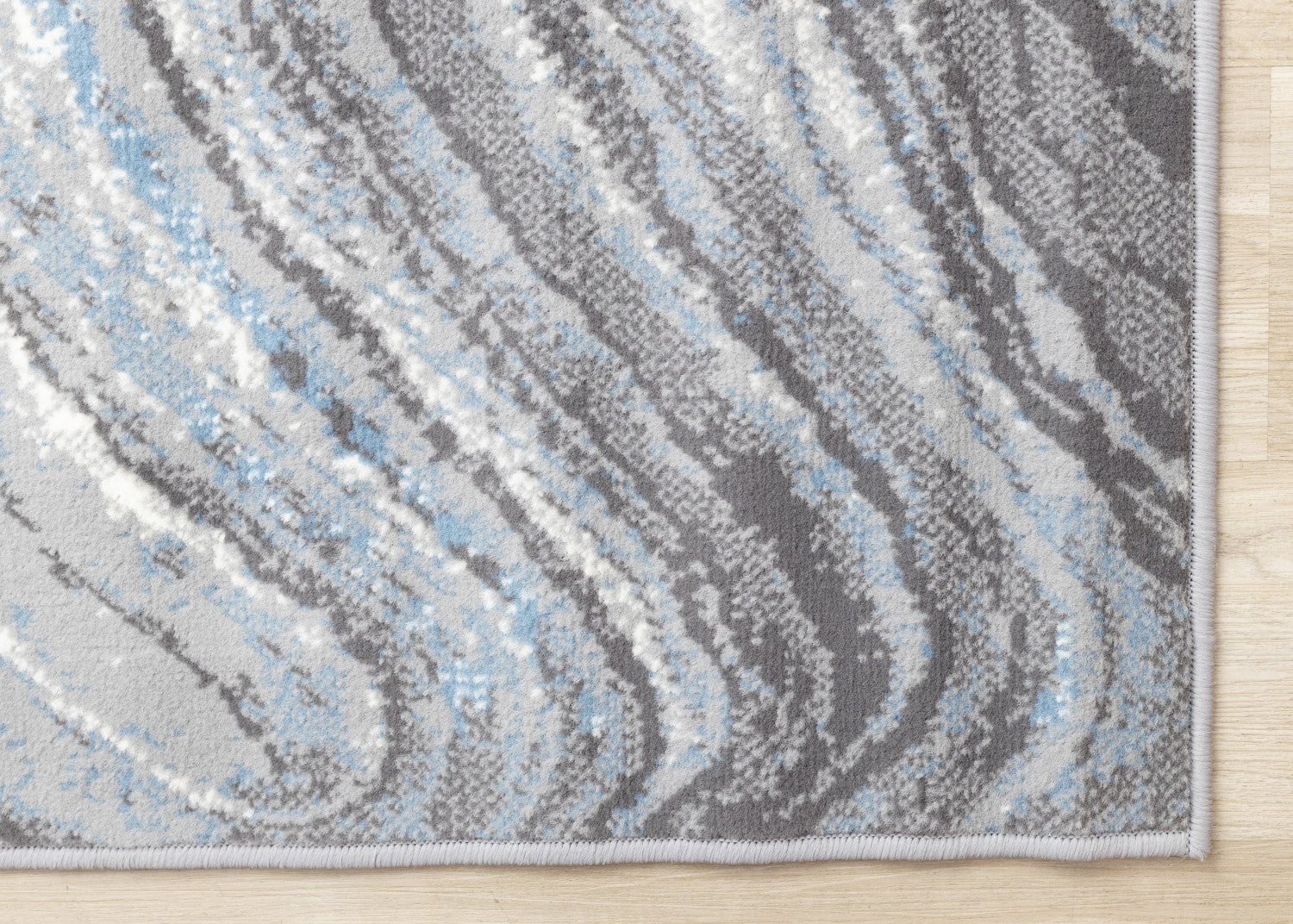 Functional Modern Area Rug - 8' X 11' - Blue/Grey