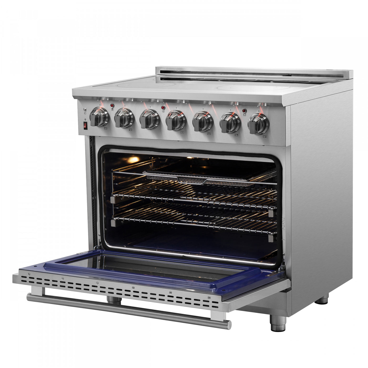 Forno Massimo 36" Stainless Steel Freestanding Electric Range With True Convection And Air Fry (5.36 Cu. Ft.) - FFSEL6020-36