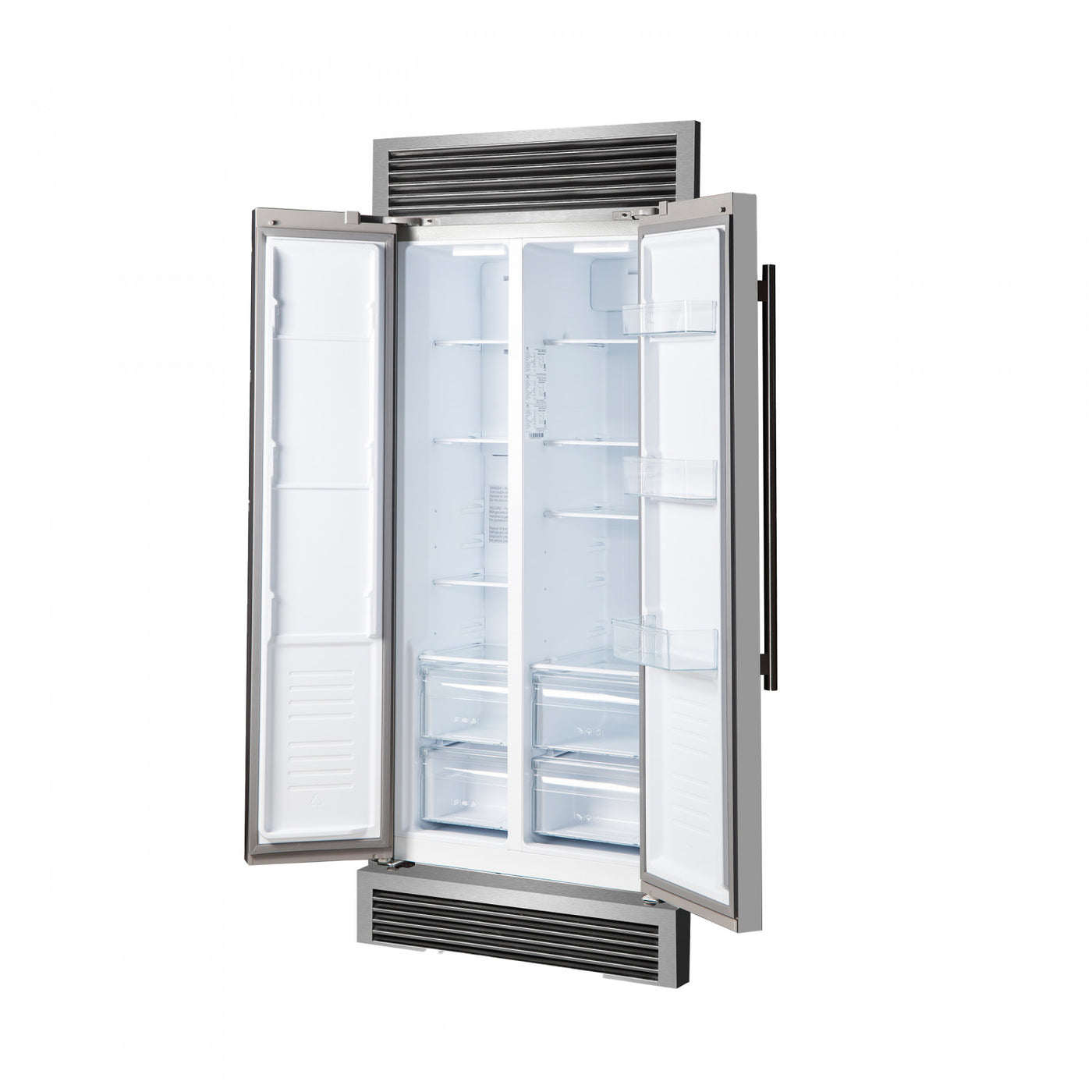 Forno Salerno 33" Stainless Steel Built-in Side-by-Side Refrigerator (15.6 Cu. Ft.) - FFRBI1805-37SG