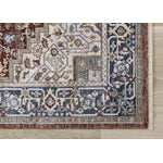 Macie Traditional Area Rug - Red Cream - 5' X 8'