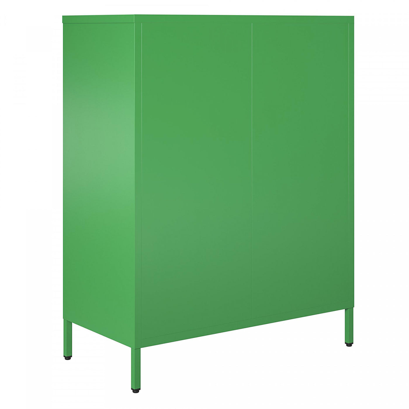 Channing 2 Door Storage Cabinet with Mesh Metal - Kelly Green