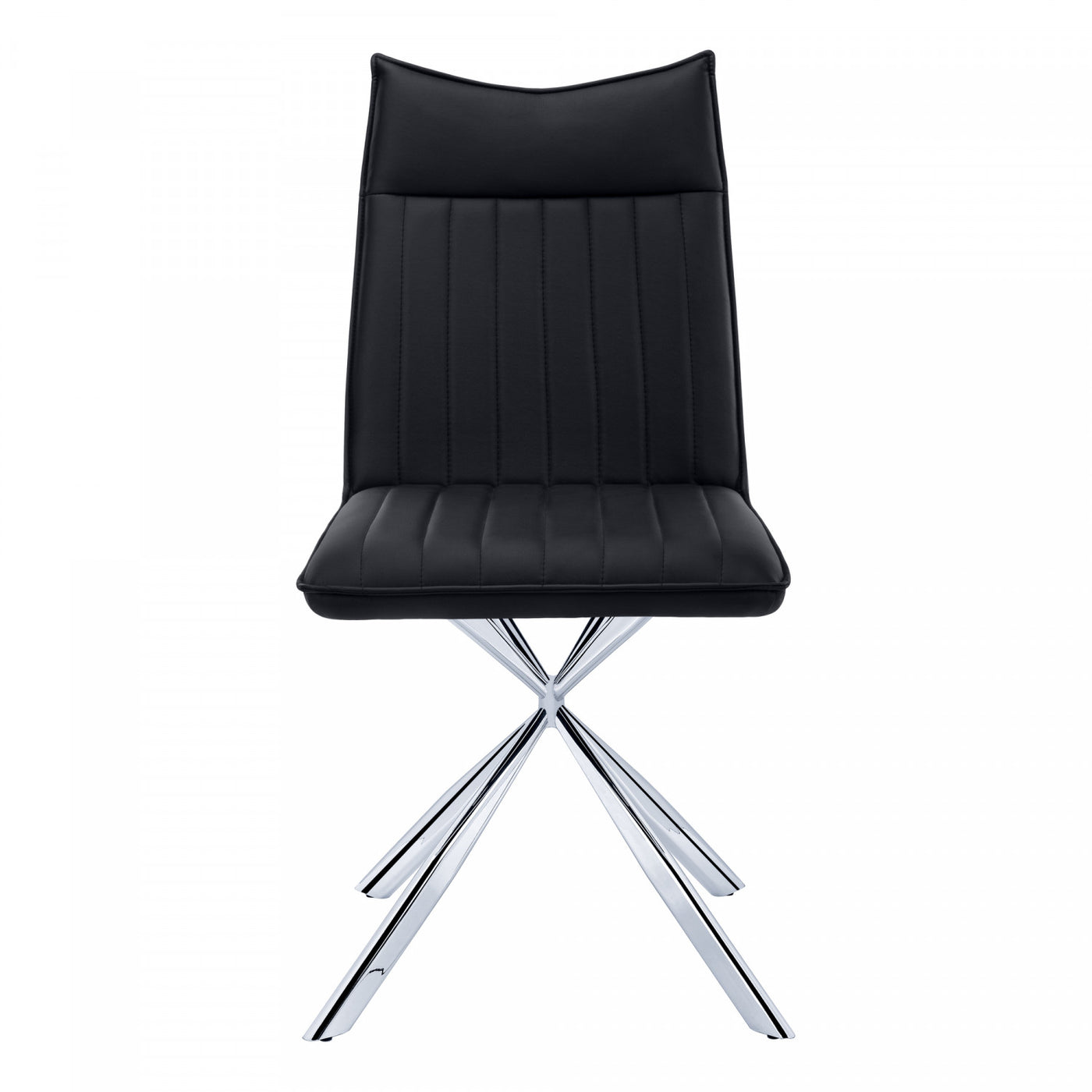 Fulton Dining Chair - Black/Chrome - Set Of Two