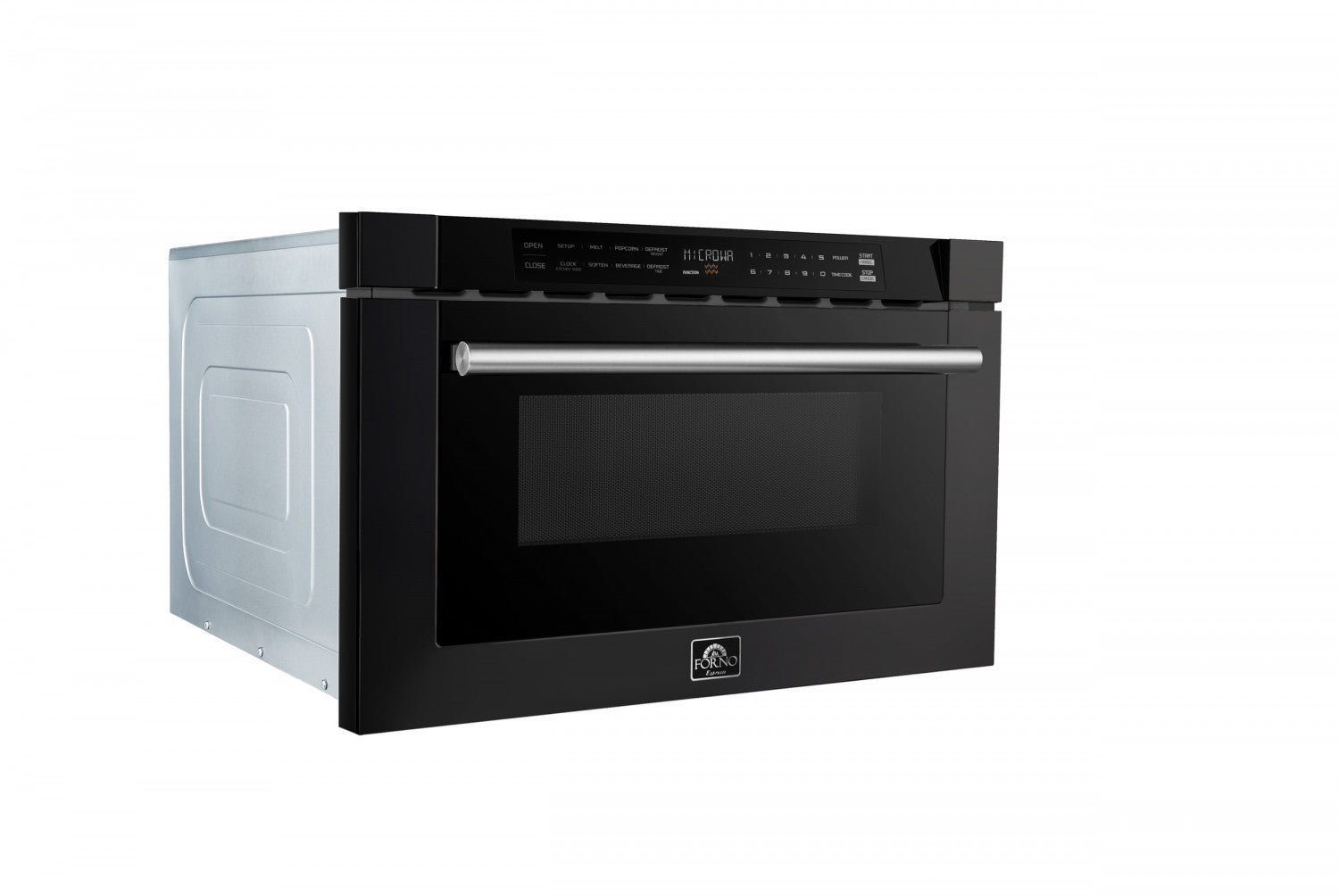 Forno Capoliveri Black 24" Built-In Microwave Drawer (1.2 Cu. Ft.) - FMWDR3000-24BLK